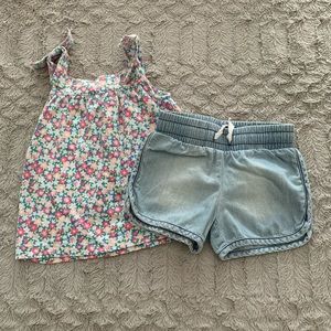 Girls Tank and Shorts